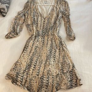 Reiss Blush V Neck Dress Size 4